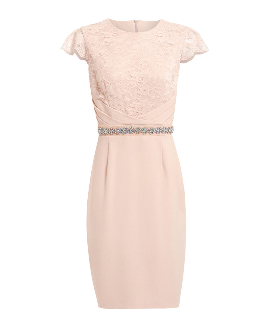 Diana light pink short sleeve dress Sale - Little Black Dress