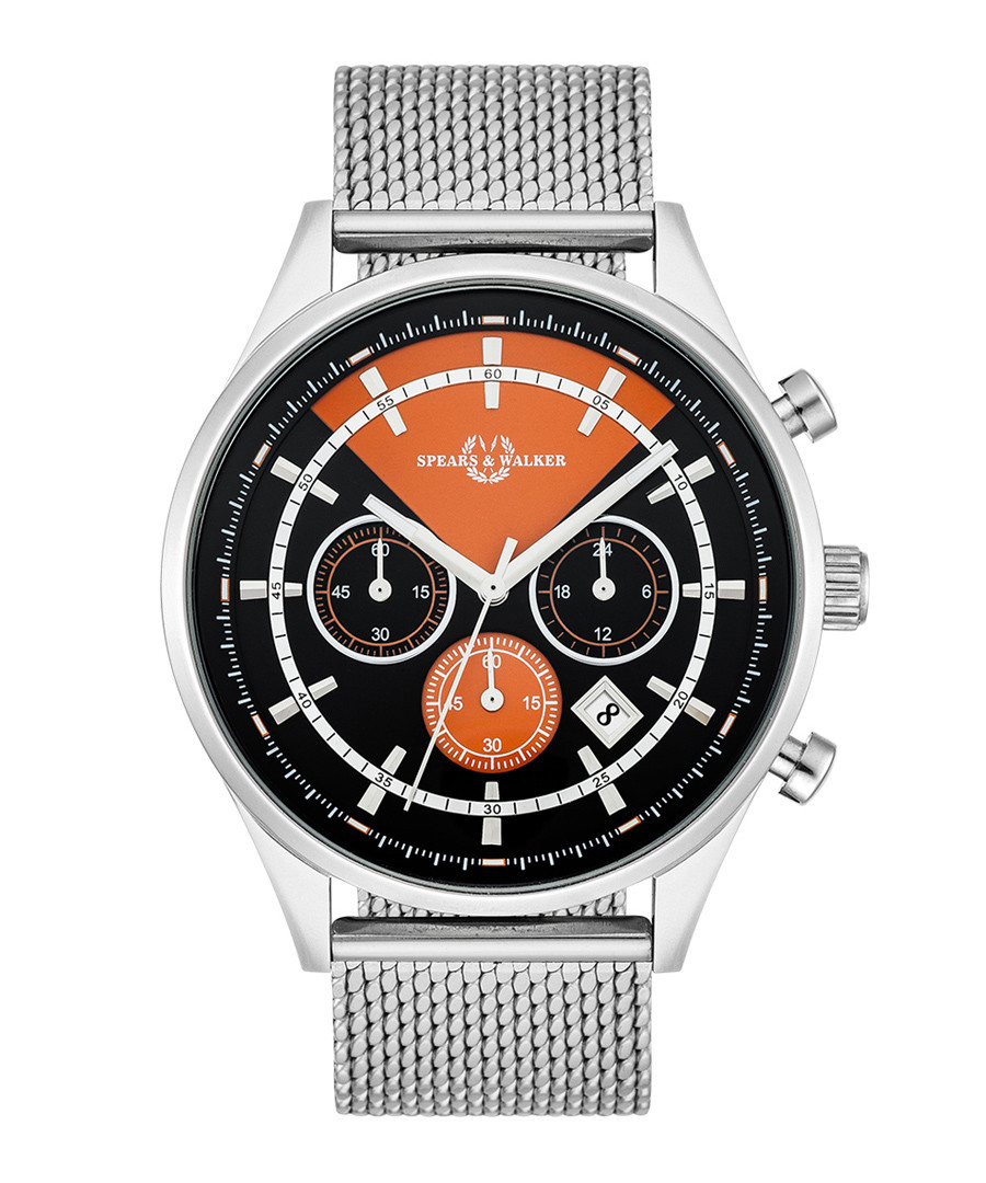 Power Racer silver-tone steel watch Sale - spears & walker
