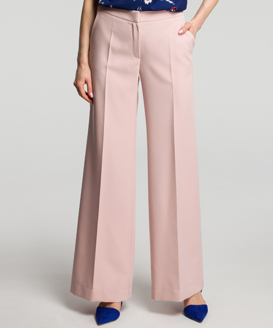 Powder pink wide leg trousers Sale - made of emotion