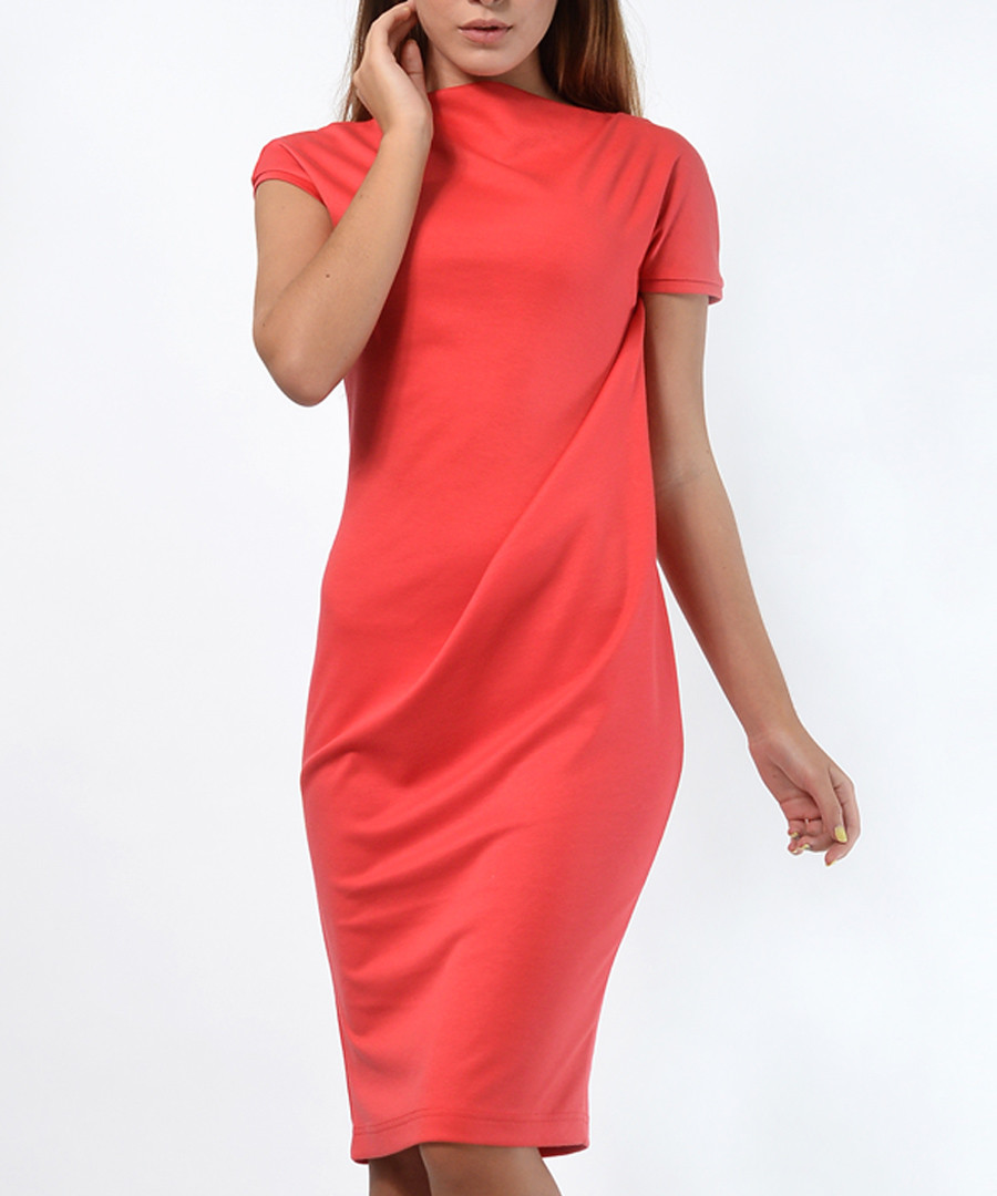 Coral Knee Length Dress