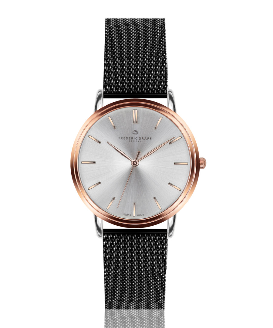 Breithorn black mesh steel watch Sale - frederic graff