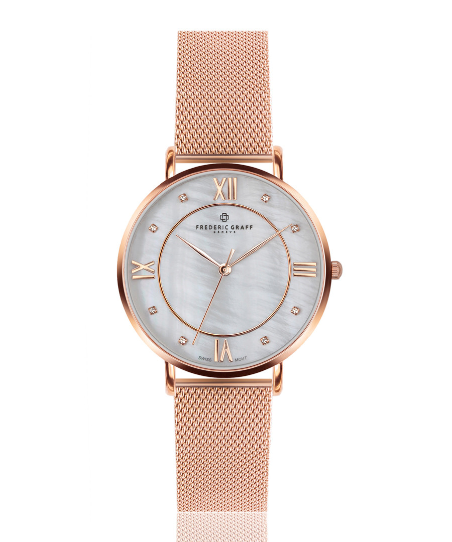 Liskamm rose gold-tone mesh watch Sale - frederic graff