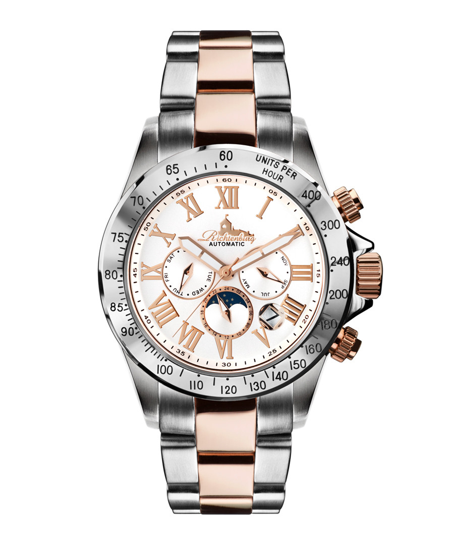 Silver-tone & gold-tone steel watch Sale - richtenburg