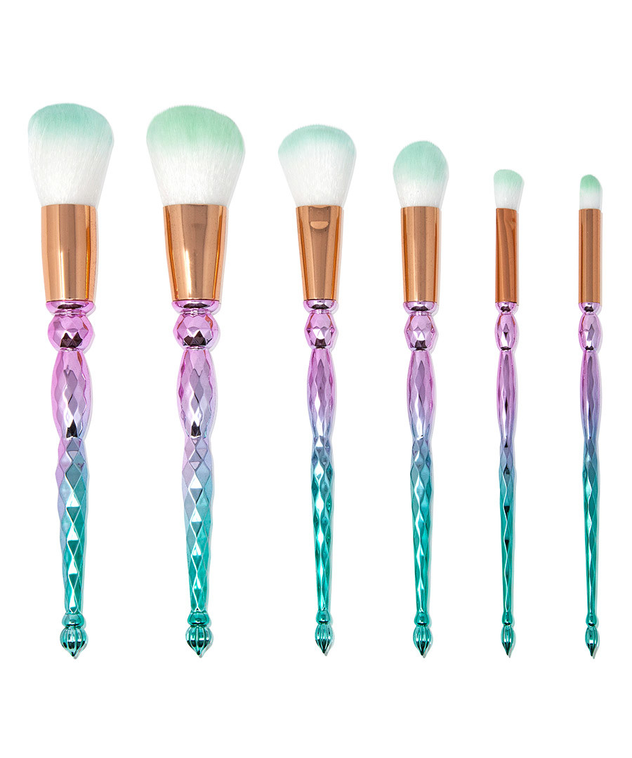 6pc Sceptor multi-colour make-up brushes Sale - zoe ayla