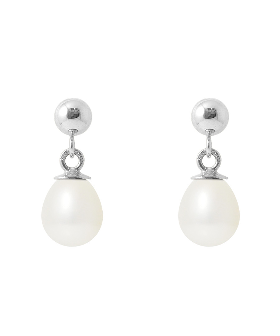 0.6cm white pearl earrings Sale - Royale Des Perles