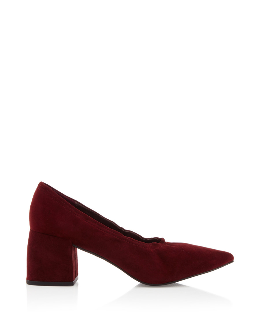 Suzie wine suede block heels Sale - Senso