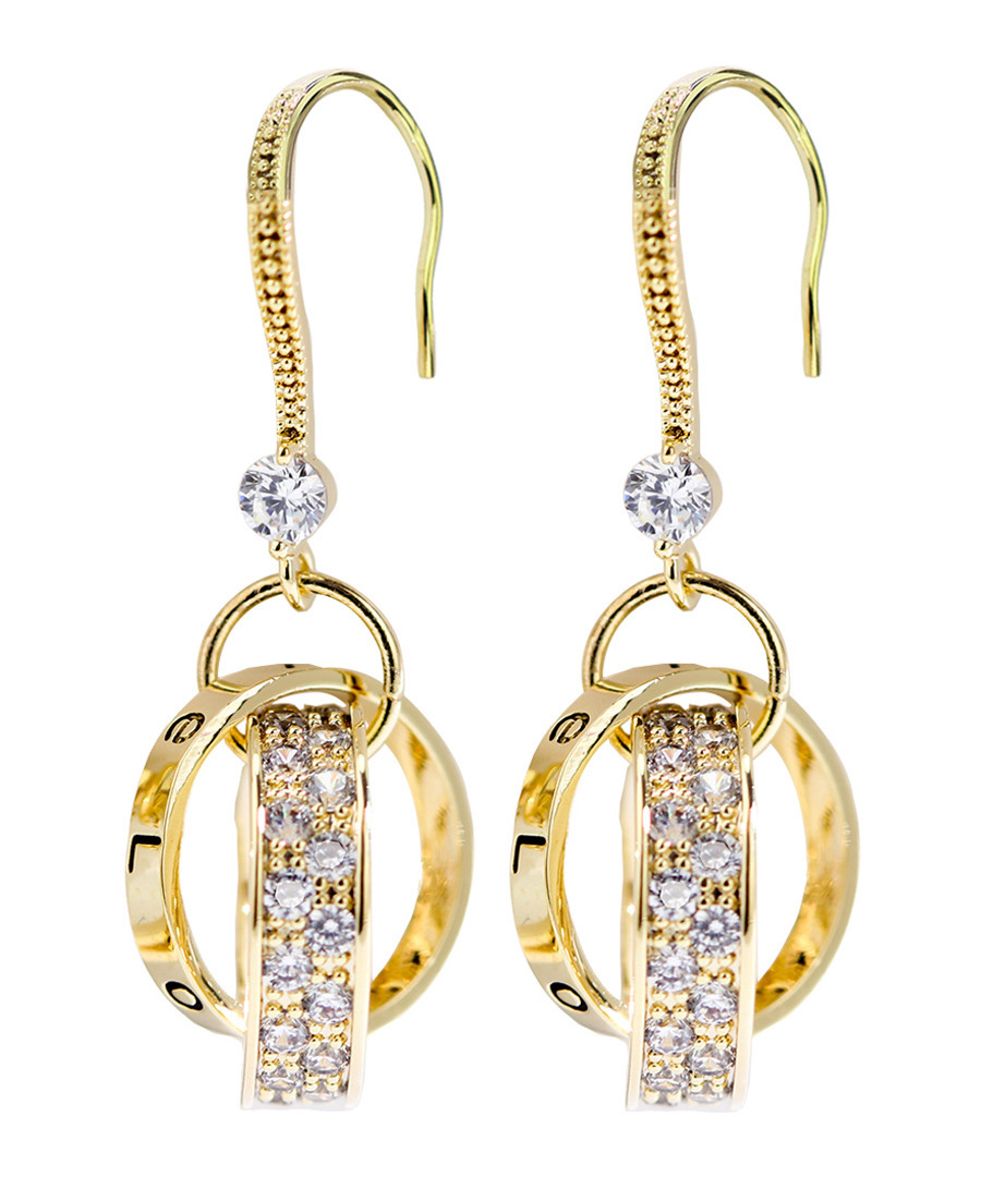Strong Connection gold-tone earrings Sale - caromay