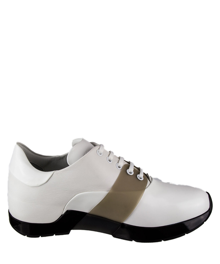 Men's white & brown lace-up sneakers Sale - Porsche Design