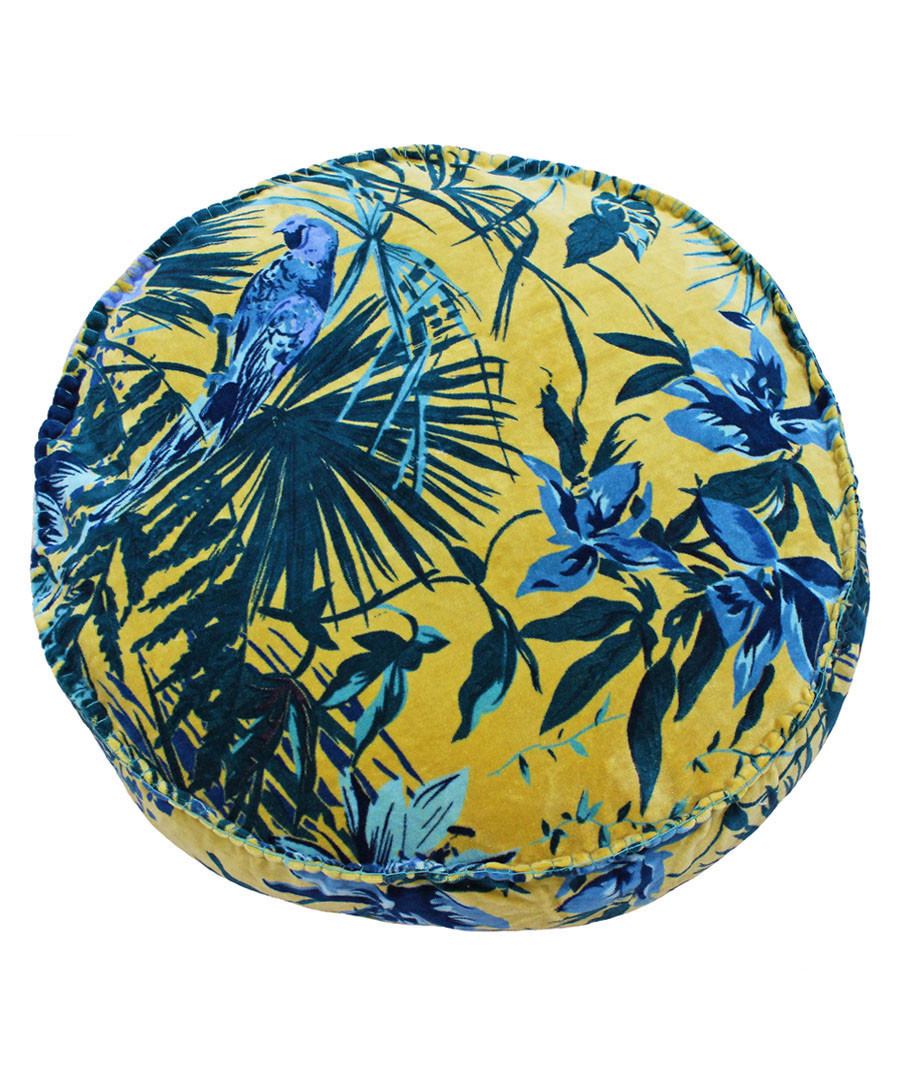 Amazon teal cotton filled cushion Sale - riva paoletti