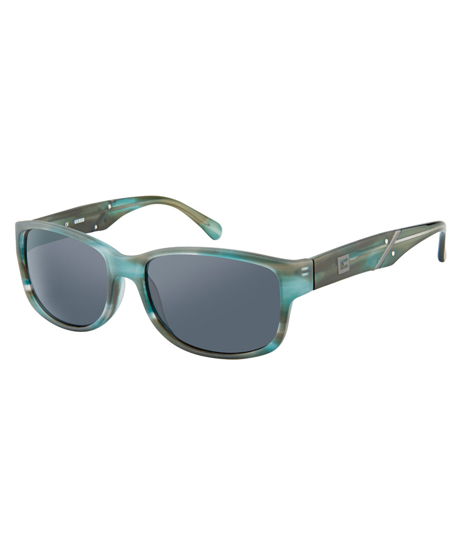 Brown & blue streaked sunglasses Sale - guess