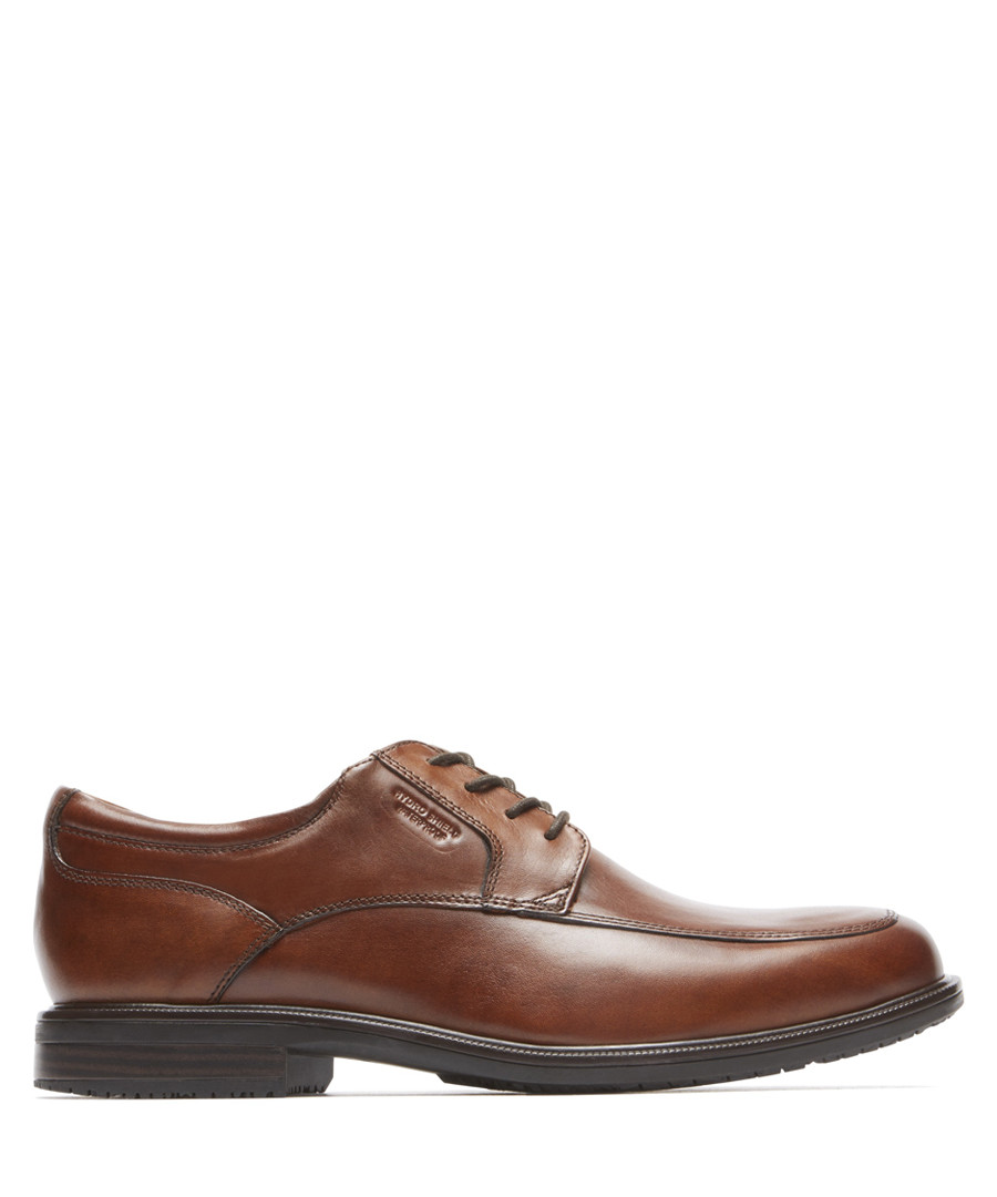 Tan leather lace-up shoes Sale - rockport