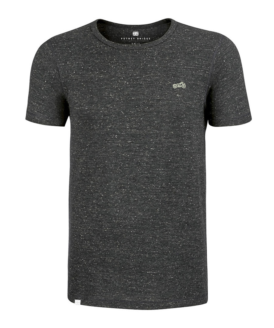 Heather grey cotton blend T-shirt Sale - putney bridge