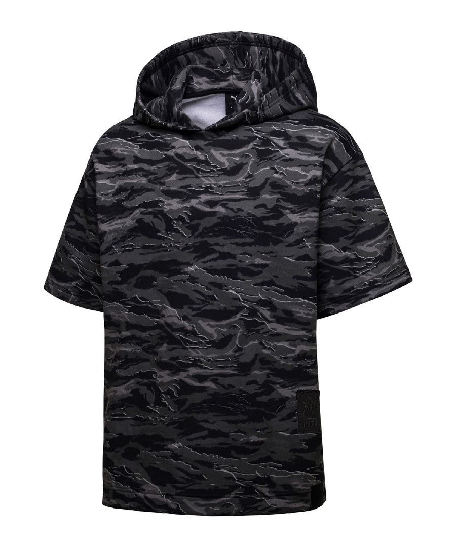 Men's black cotton camouflage hoodie Sale - puma