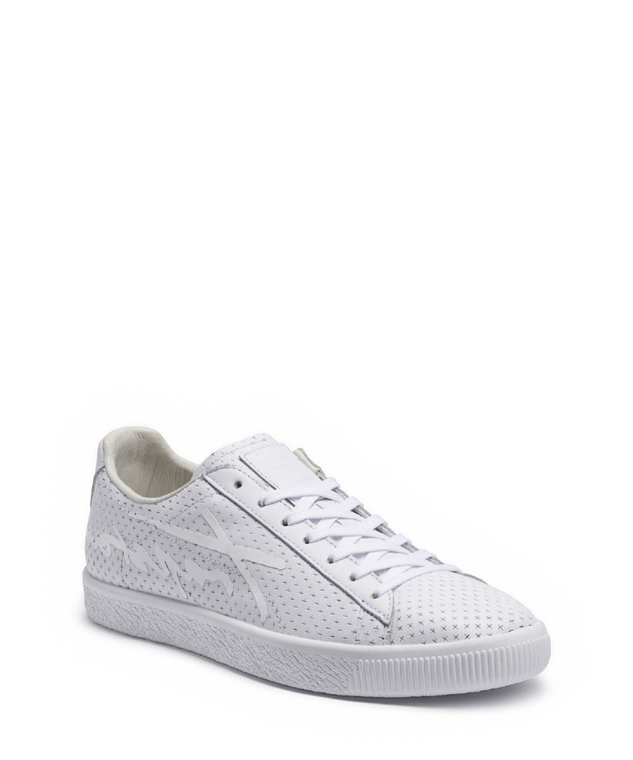 Clyde white leather sneakers Sale - puma