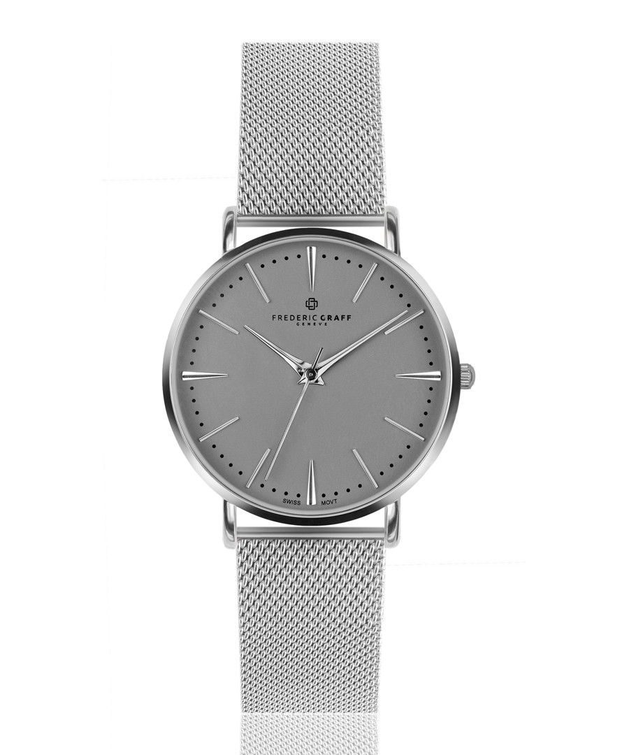Eiger silver-tone mesh numberless watch Sale - frederic graff