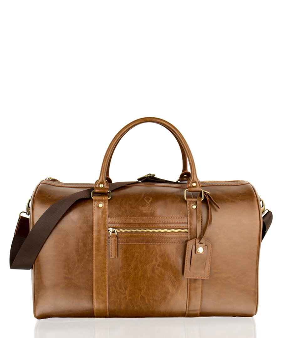 Cognac leather holdall Sale - woodland leather