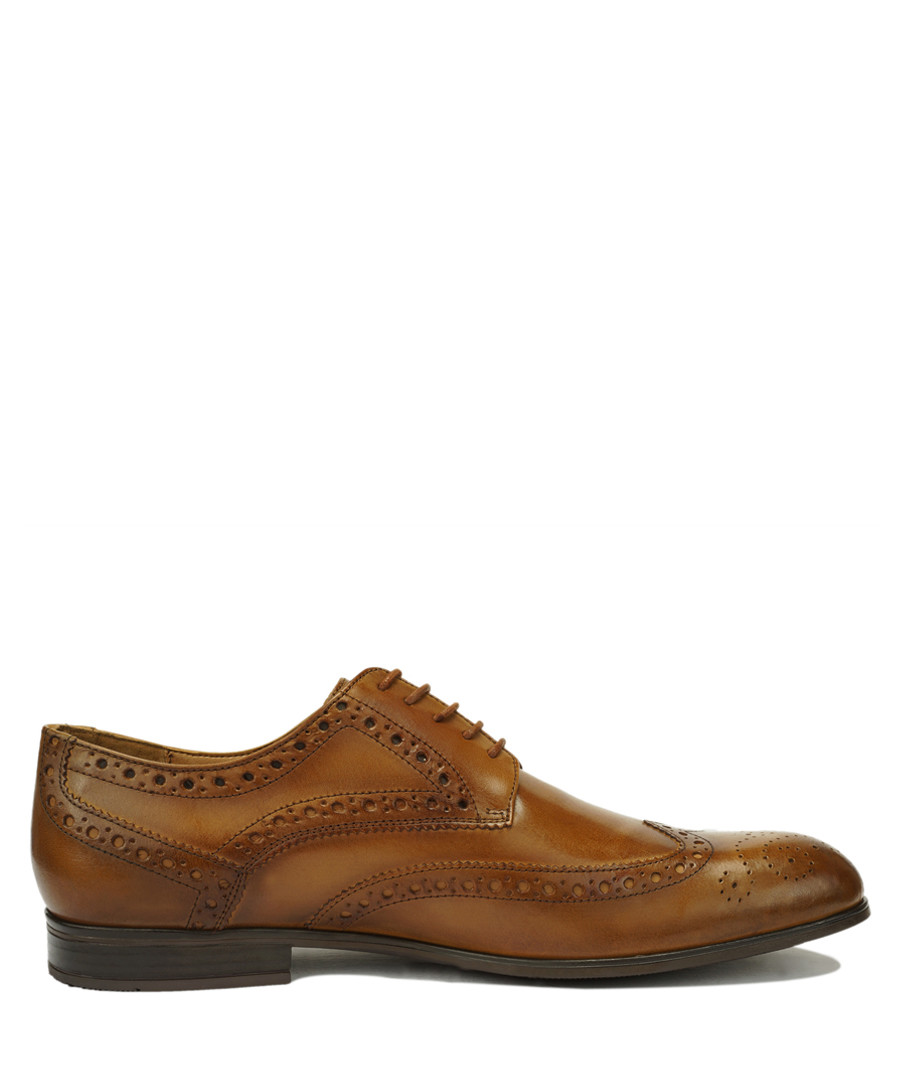 Riccardo tan leather lace-up shoes Sale - Roberto Renzo