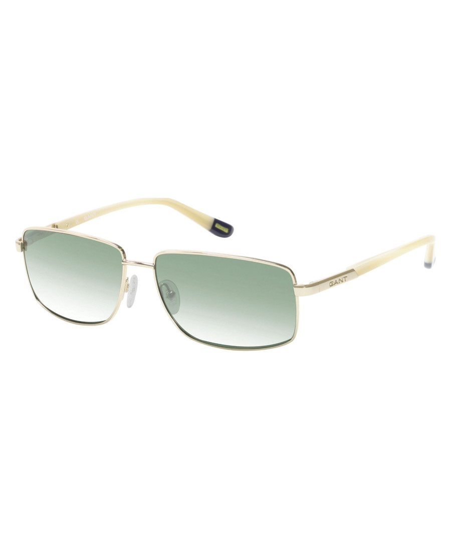 White & grey rectangular sunglasses Sale - gant
