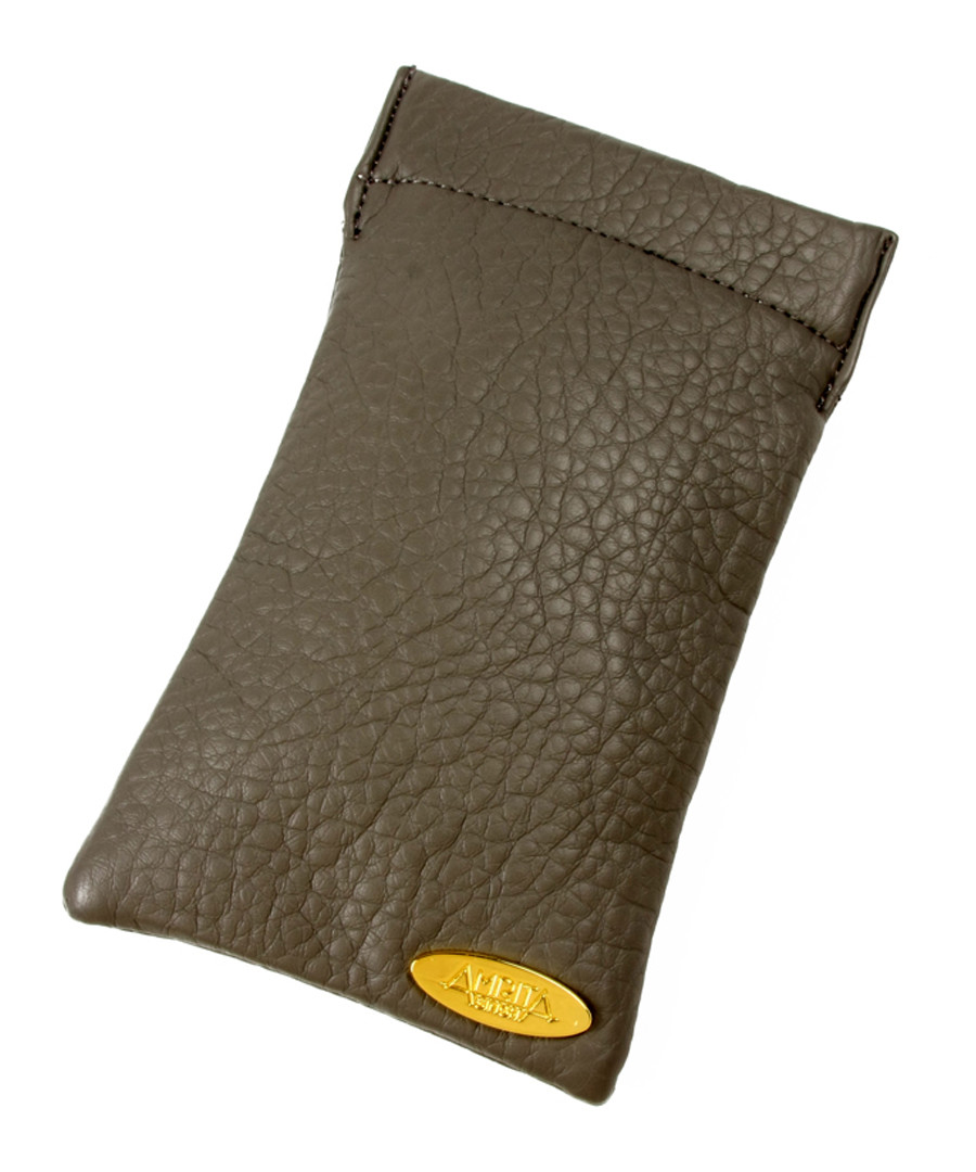 Grey snap-top glasses case Sale - amrita singh