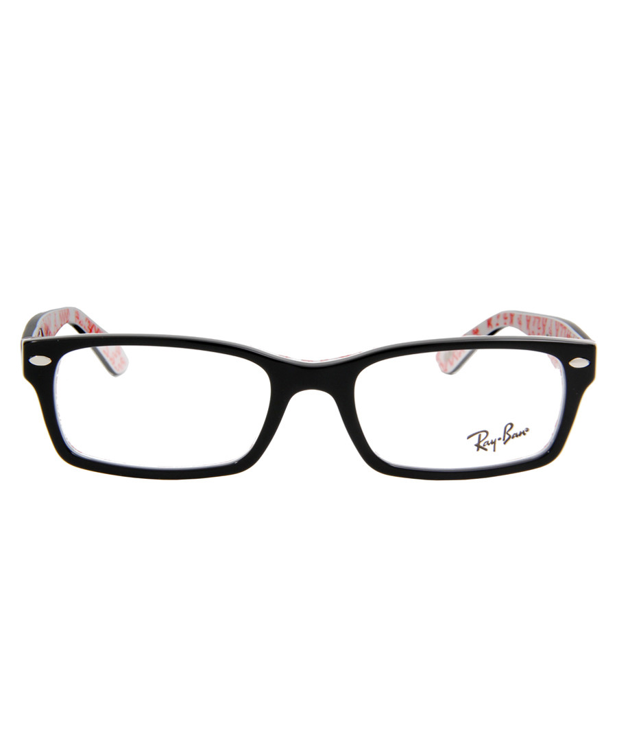 Rectangle black & white frame glasses Sale - ray-ban