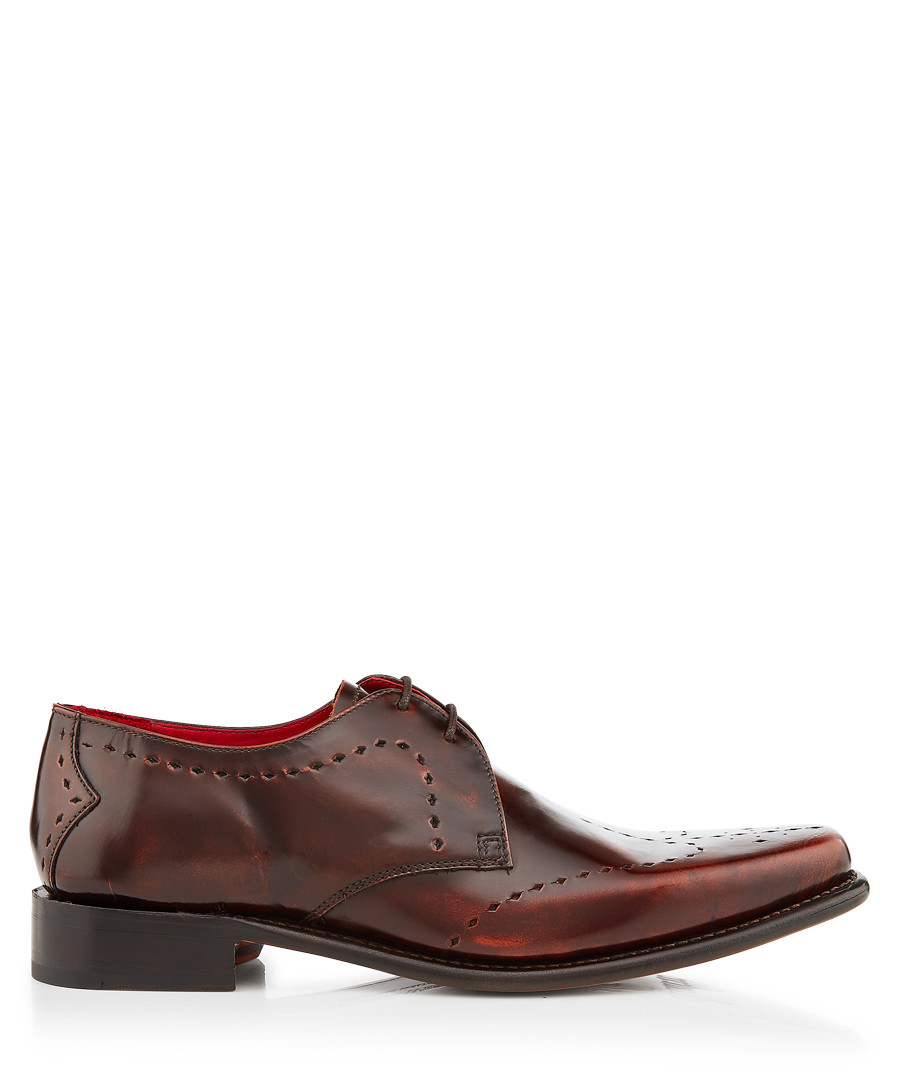 Cocker brown leather Derby shoes Sale - jeffery west