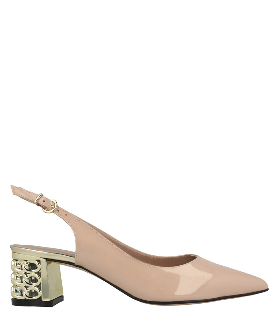 Nude leather slingback sandals Sale - roberto botella