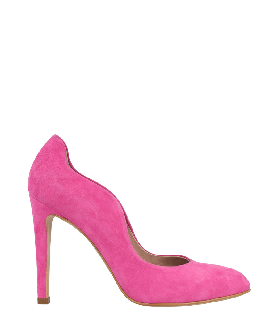 Pink suede curve stiletto heels Sale - roberto botella