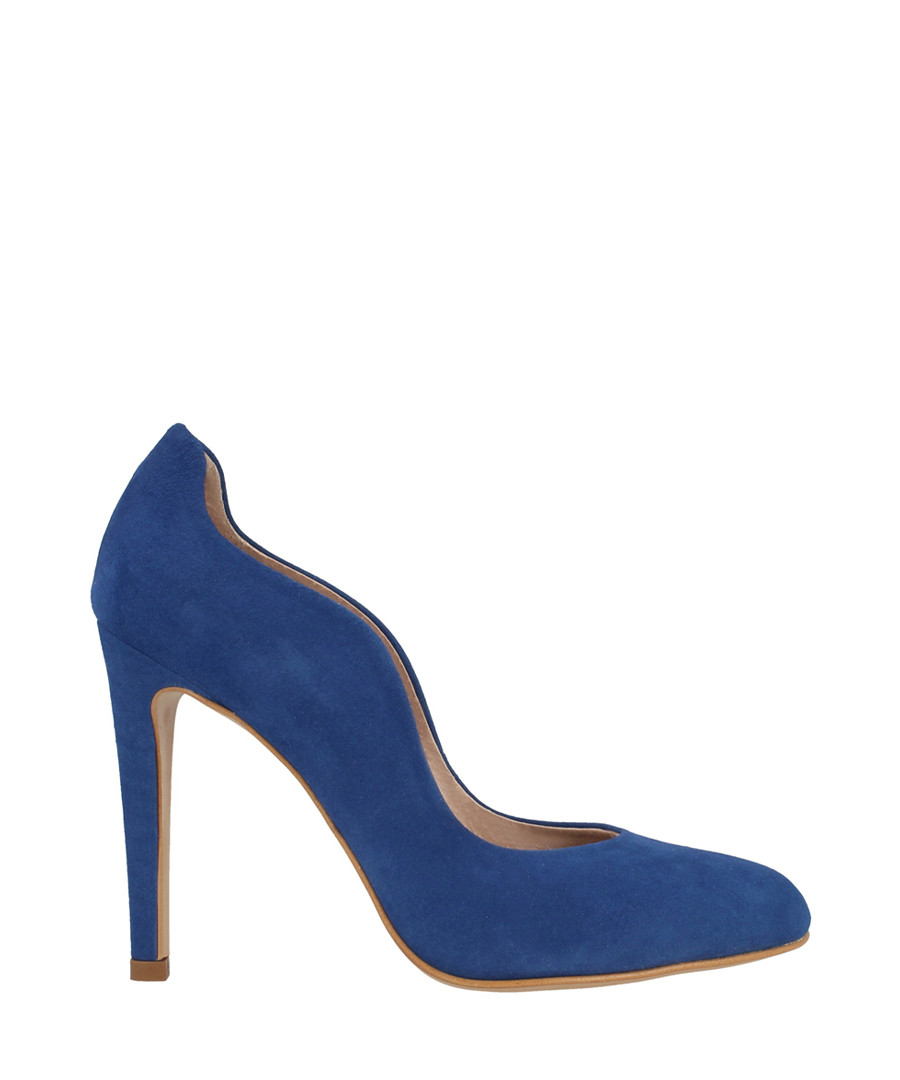 Blue suede curve stiletto heels Sale - roberto botella