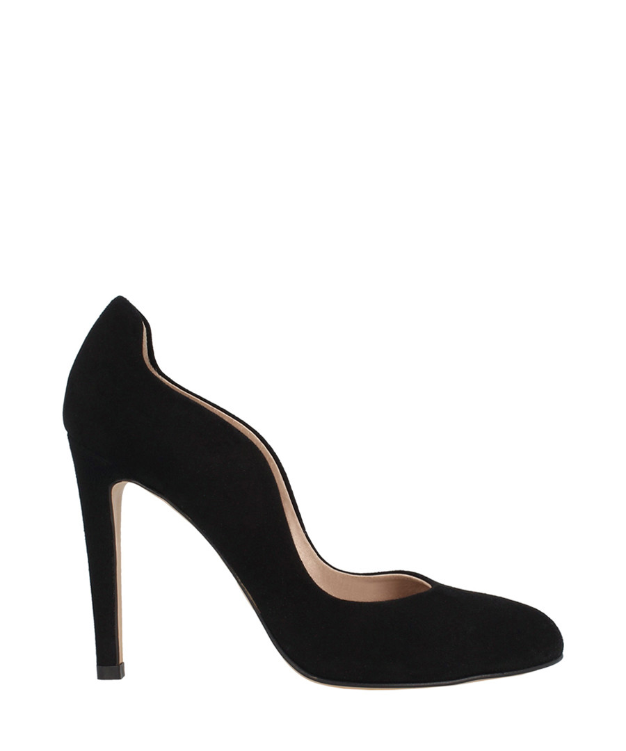 Black suede curve stiletto heels Sale - roberto botella