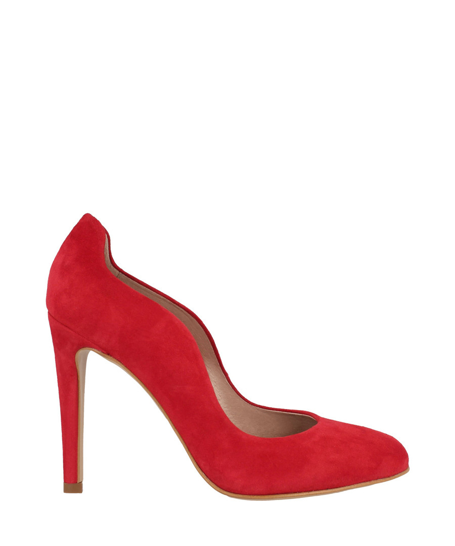 Red suede curve stiletto heels Sale - roberto botella