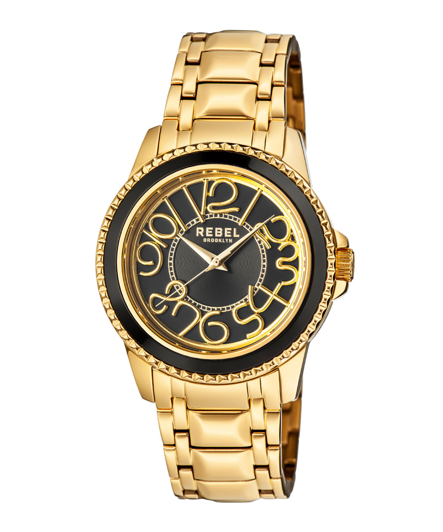 Williamsburg gold-tone & black watch Sale - rebel
