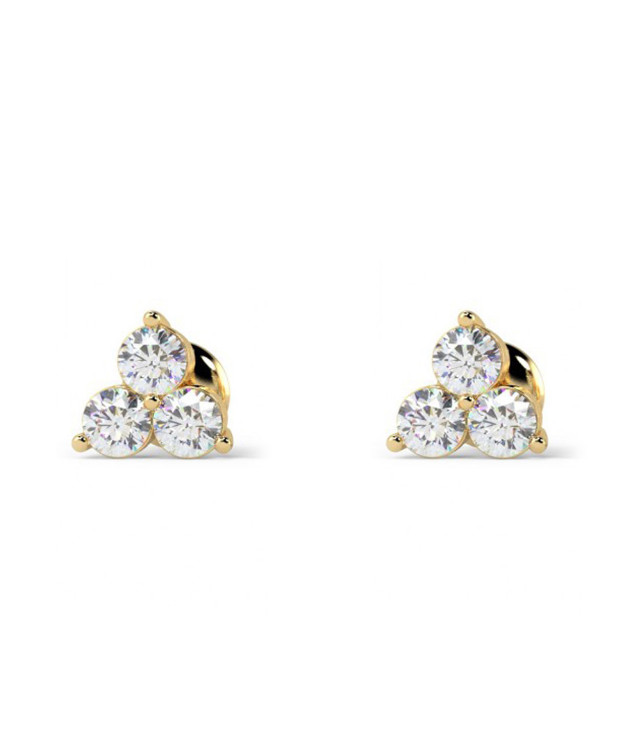 0.4ct diamond & gold trio studs Sale - Buy Fine Diamonds