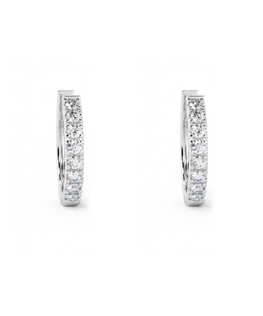 0.3ct diamond & white gold hoops Sale - Buy Fine Diamonds