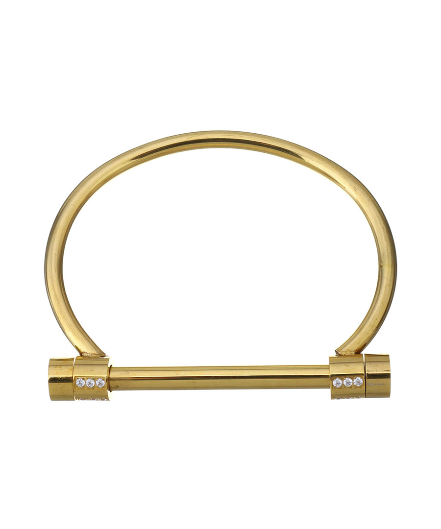 18k gold-plated bar bracelet Sale - chloe collection by liv oliver