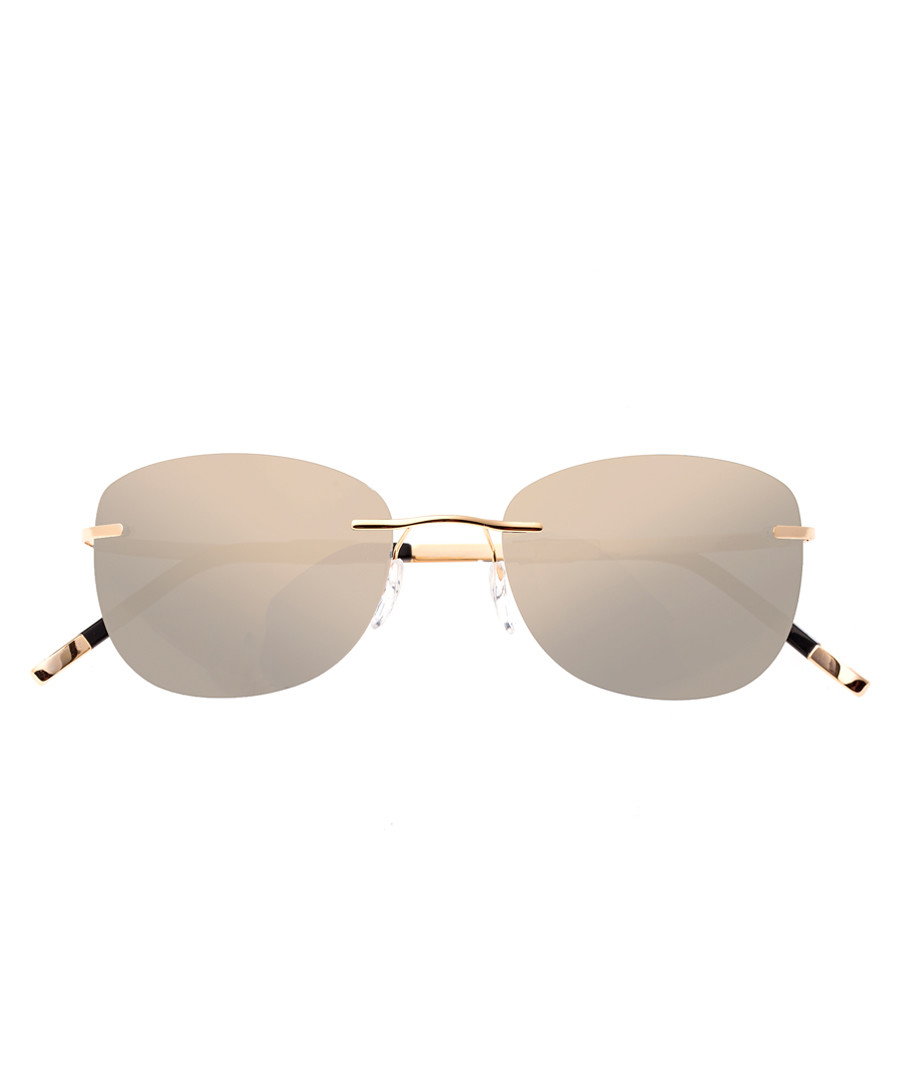 Gold-tone frameless sunglasses Sale - simplify