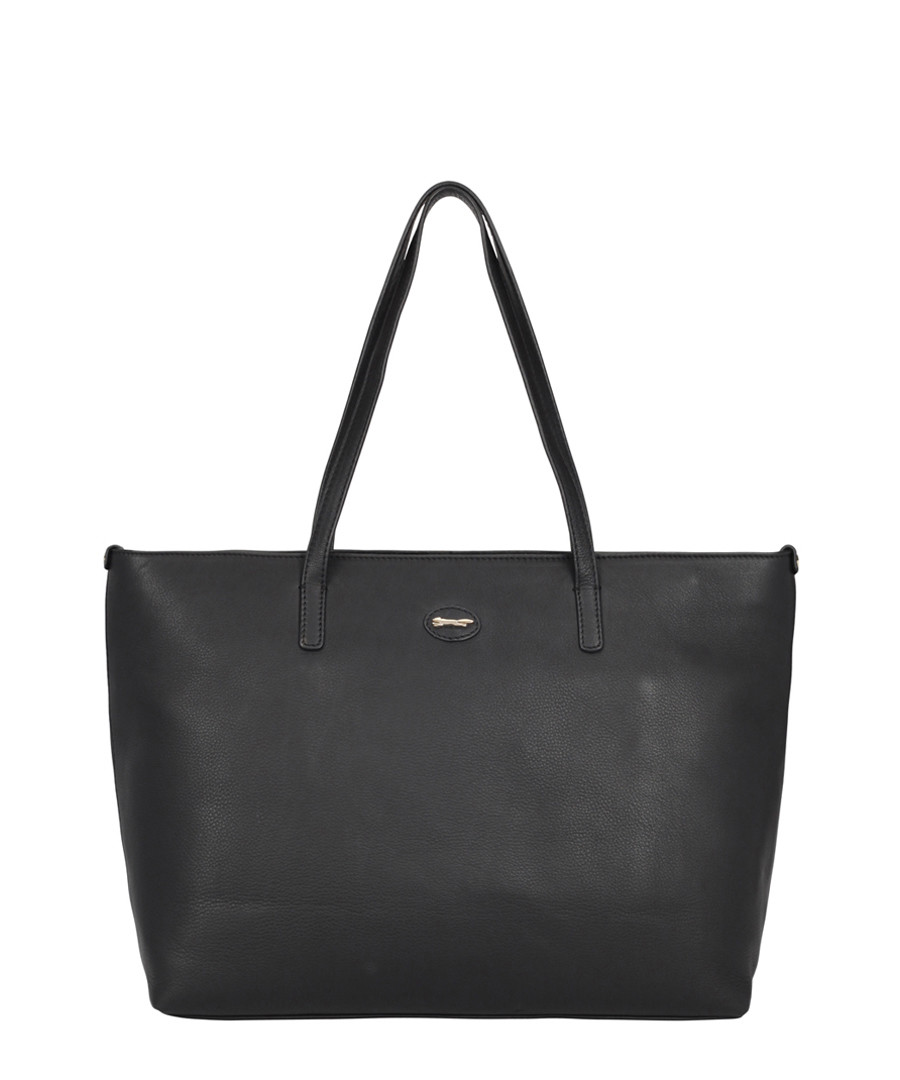 Tropez black leather shoulder bag Sale - paul costelloe