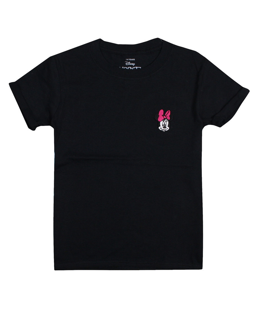 Girls' Minnie black logo T-shirt Sale - Disney