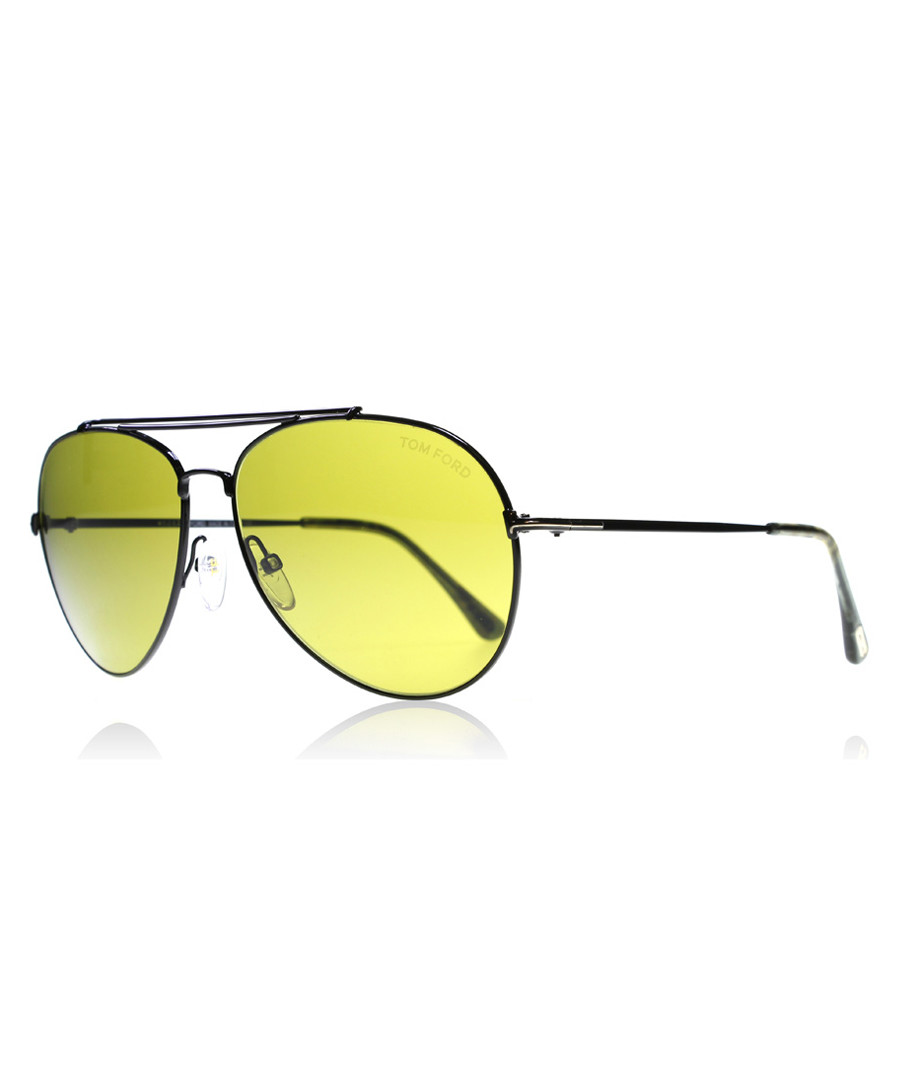 Green & black rounded sunglasses Sale - tom ford 2