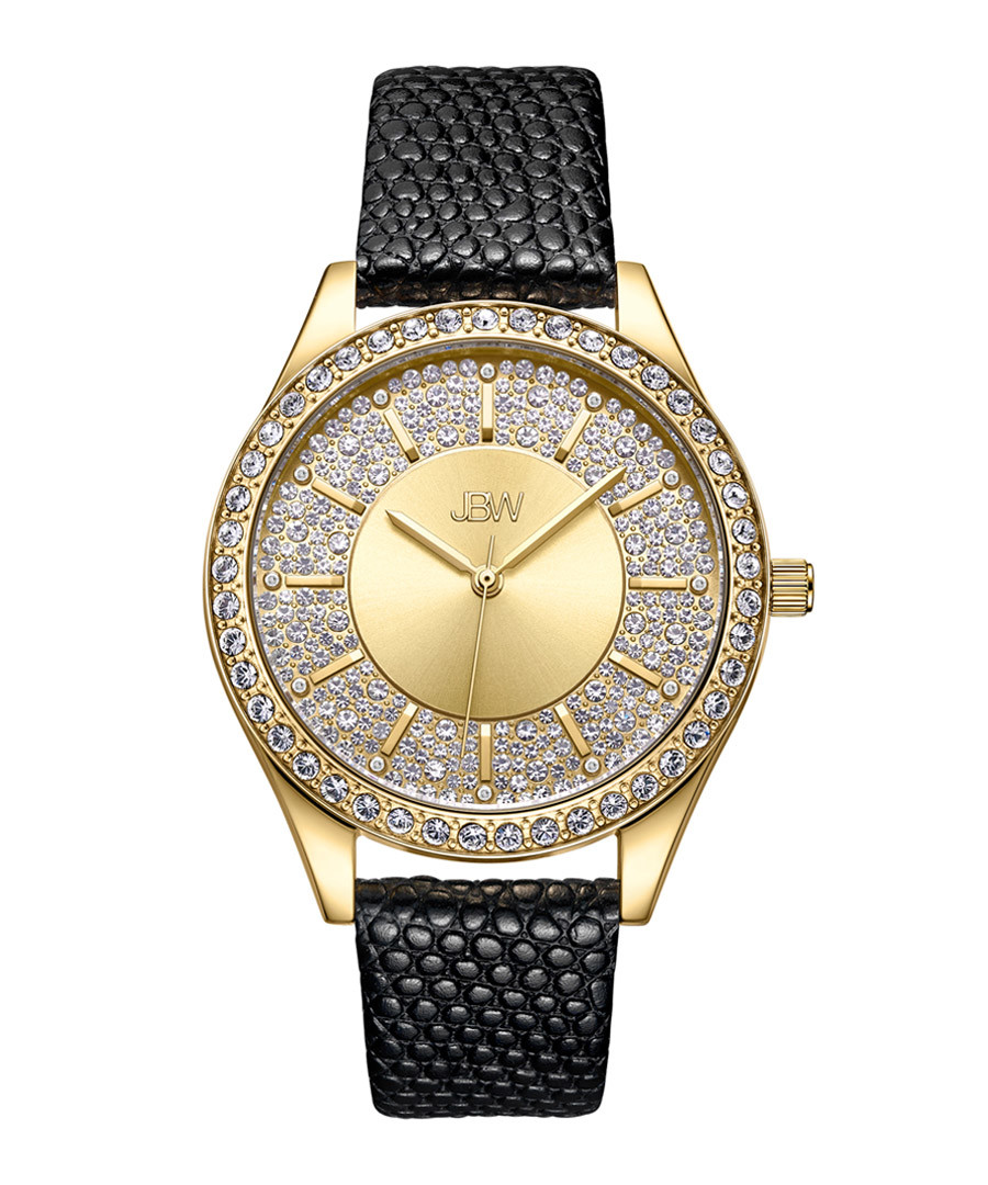 Mondrian 18k gold-plated diamond watch Sale - jbw