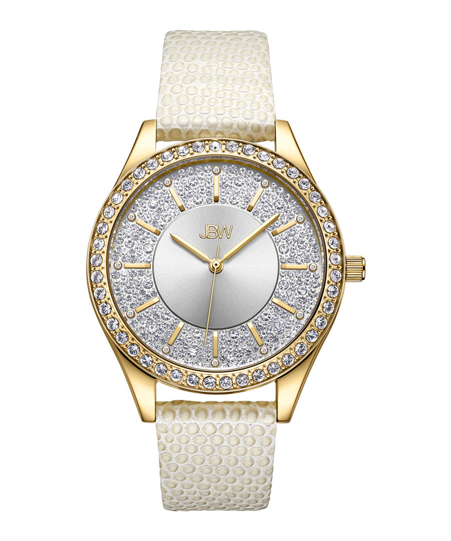 Mondrian 18k gold-plated diamond watch Sale - jbw
