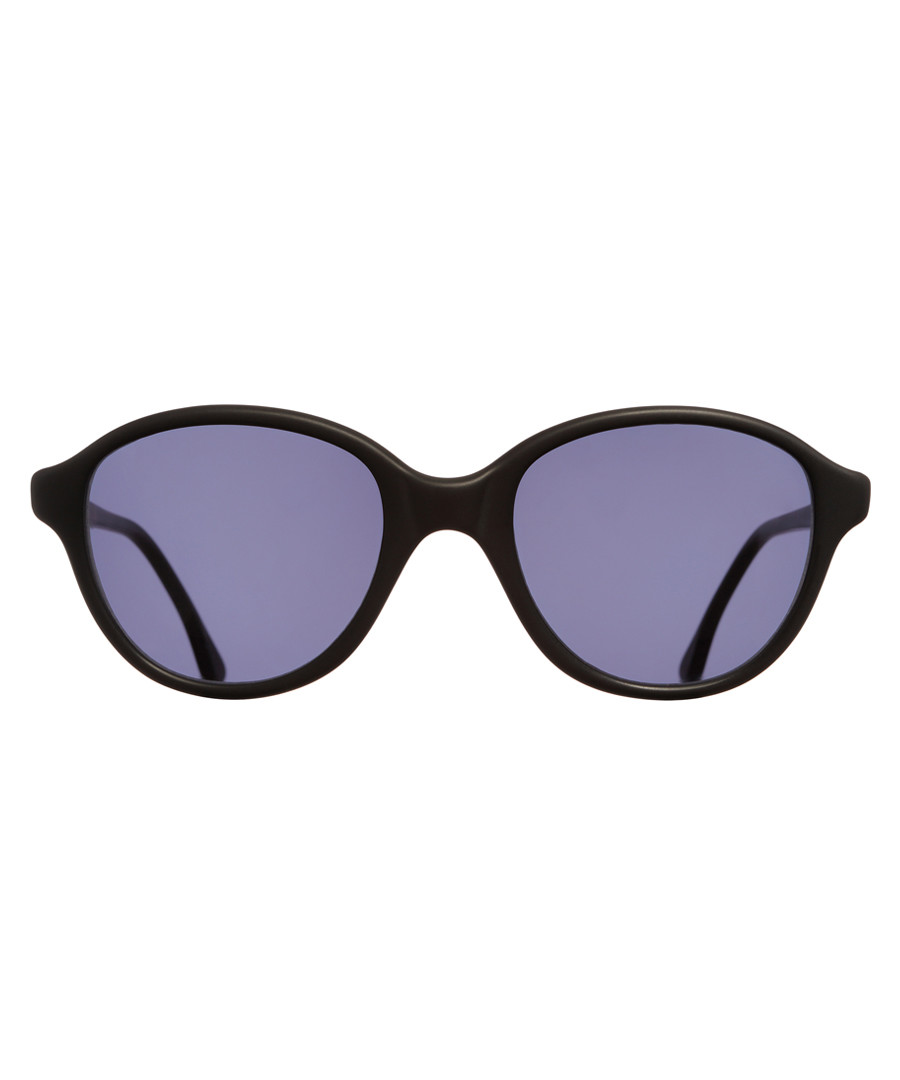 Matt black rounded sunglasses Sale - cutler and gross