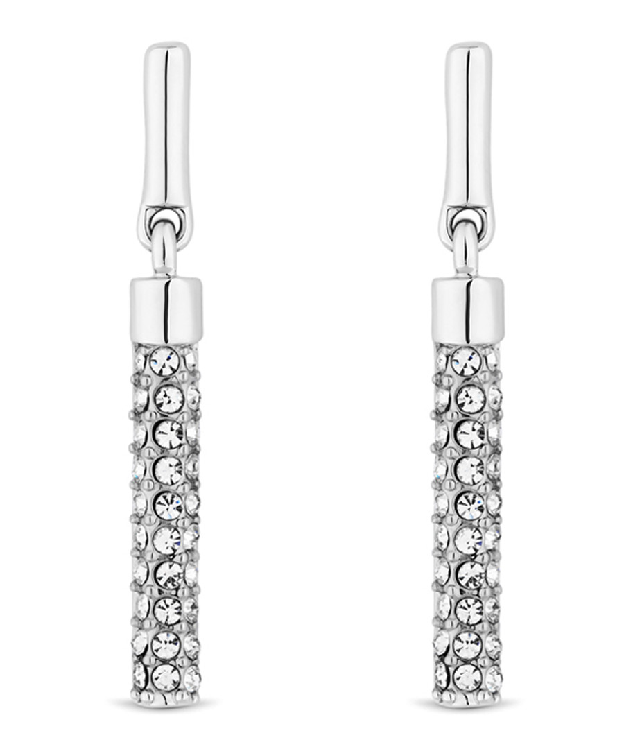 14ct white gold crystal drop earrings Sale - diamond style