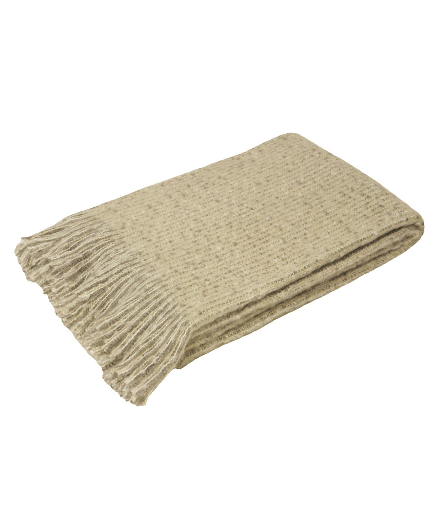 Auriella gold fringed throw 180cm Sale - riva paoletti