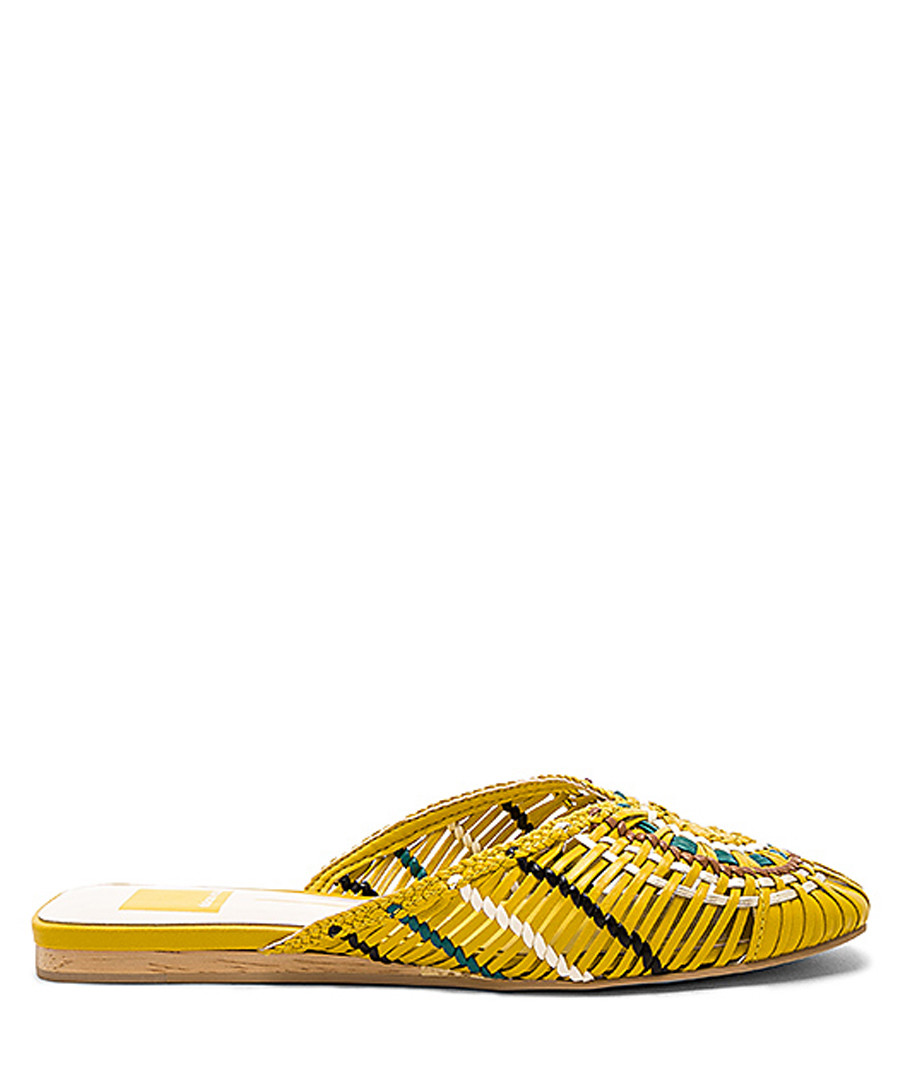 Baez yellow pattern mules Sale - Steve Madden
