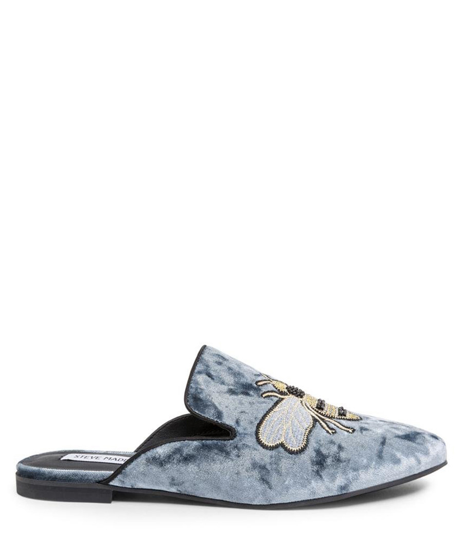 Hugh blue insignia logo flats Sale - Steve Madden