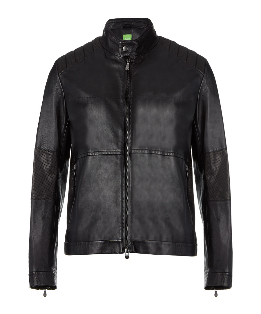 Jiker black leather jacket Sale - Boss By Hugo Boss