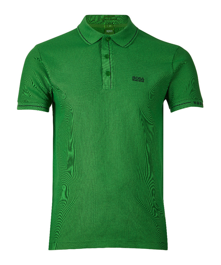 Green cotton blend polo shirt Sale - Boss By Hugo Boss