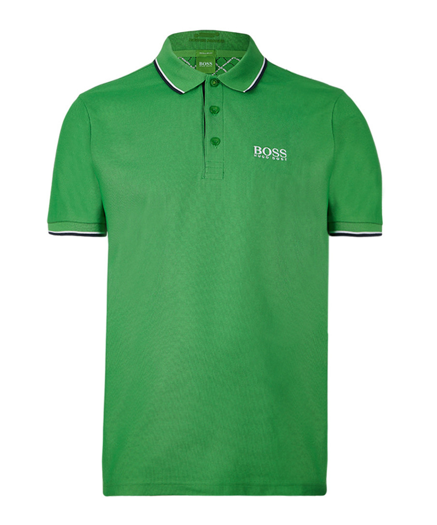 Green cotton blend polo shirt Sale - Boss By Hugo Boss