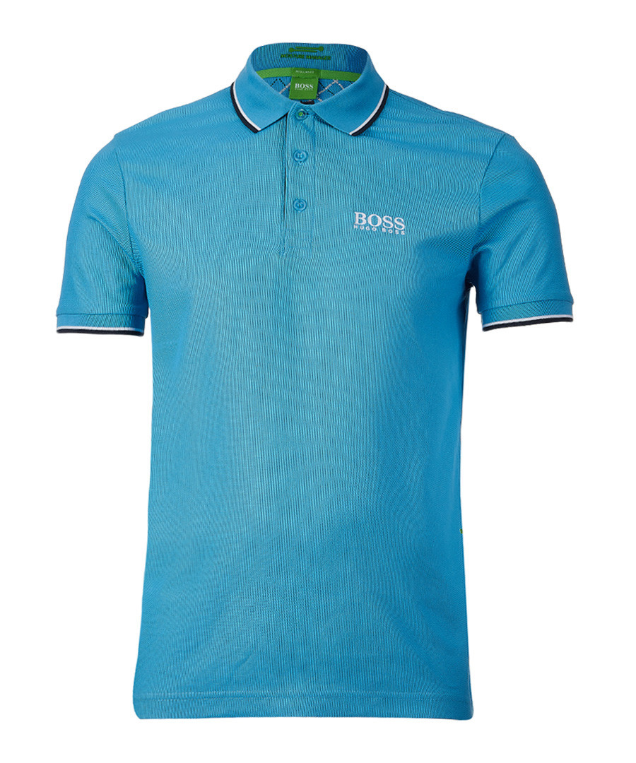 Blue cotton blend polo shirt Sale - Boss By Hugo Boss