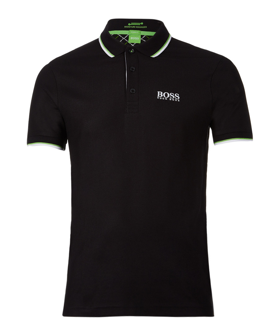 Black cotton blend polo shirt Sale - Boss By Hugo Boss